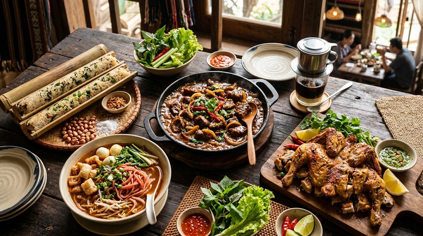 Bản đồ ẩm thực các quán ăn uống ngon nổi tiếng tại Đắk Lắk và Buôn Ma Thuột