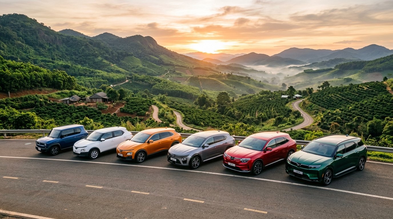 Đội xe điện VinFast đời mới HD68-Car