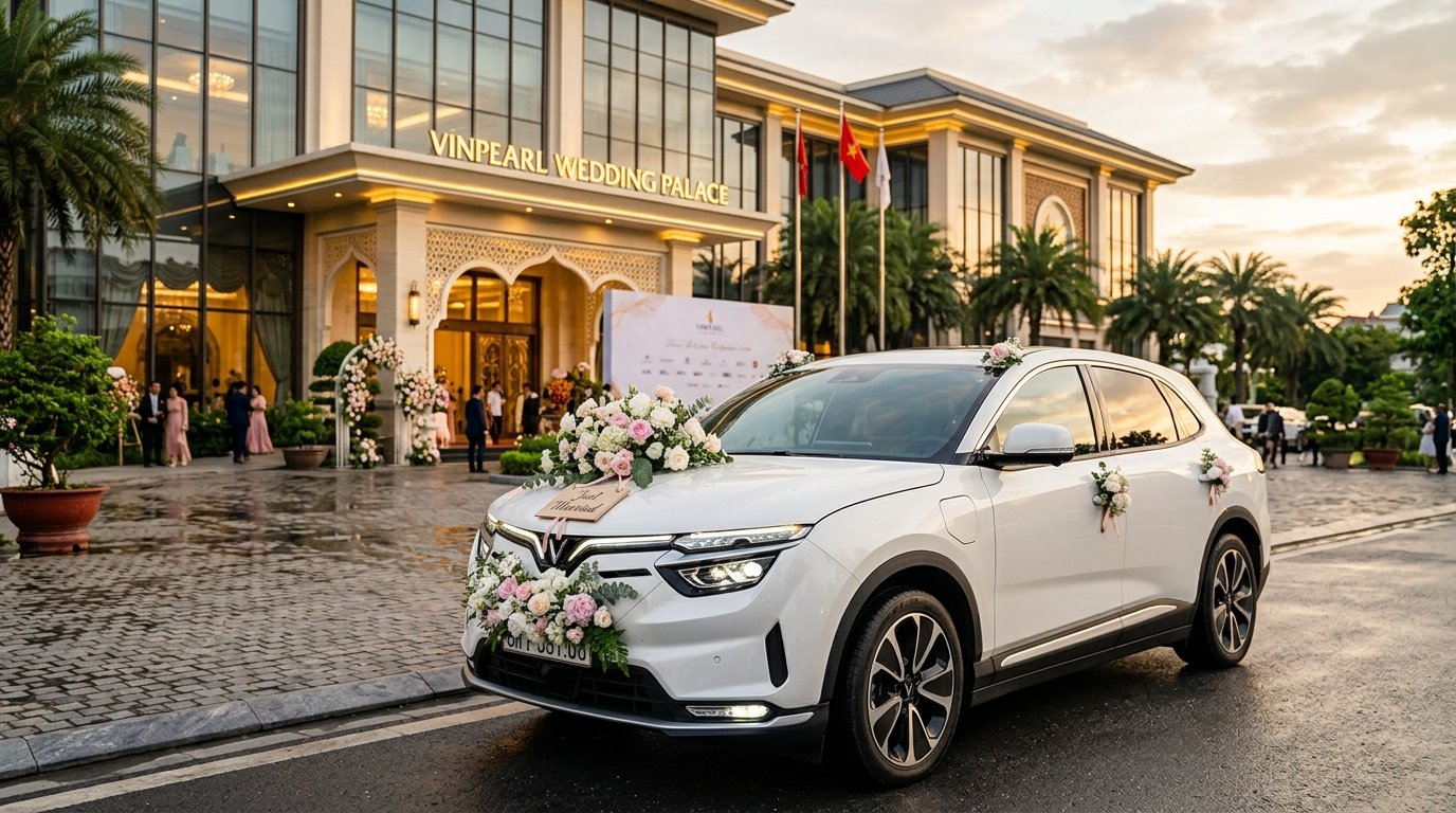 Xe hoa cưới hỏi và xe đón tiếp đoàn VIP sự kiện